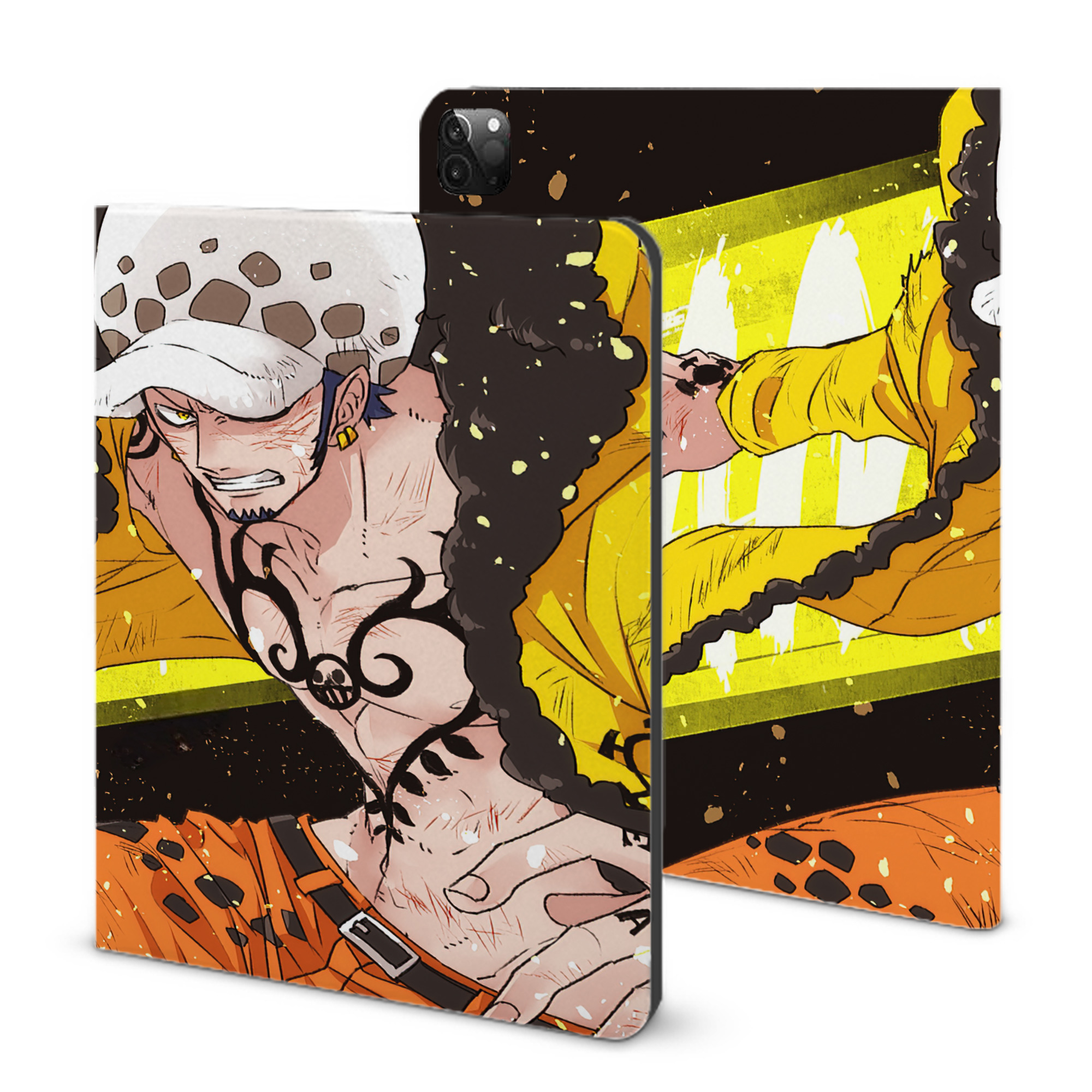 （画像用） ワンピース ONE PIECE IPadケース ペンホルダー付き ブックスタイルデザイン